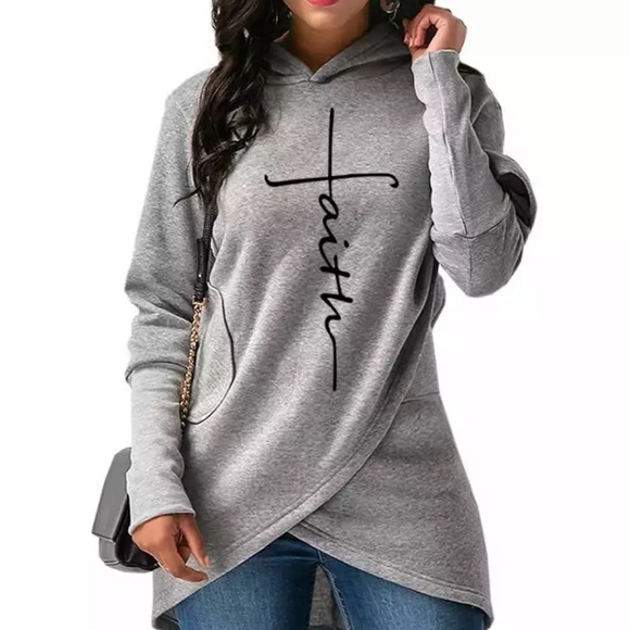 𝅺FAITH Hoodie Sweatshirt. - Picture 1 of 11